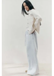 H&M بنطلون جينز برباط