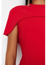  Collection فستان سهرة أنيق منسوج بأكمام حمراء فستان التخرج الليلي TPRSS24EL00119