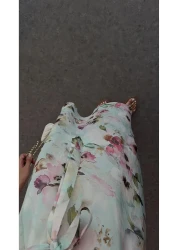 HAZELANNA فستان مكشكش مزين بالزهور