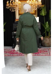 EBRUTESETTÜR معطف واق من المطر مرن بحزام متنقل