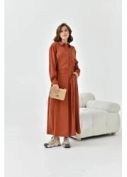 FTZ WOMEN Women's Modal Skirt Suit Tile 30714