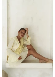 BOHEMAİ Aliza Yellow Shirt Shorts Set