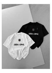 SENTİNEL WEAR تي شيرت مطرز من بارشا (تصميم ترافيس سكوت خاص)