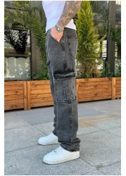 serline Anthracite Baggy Cargo Pants