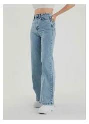 LAMİRAMOOD KarYama Palazzo High Waist Comfortable Trousers Wide Leg