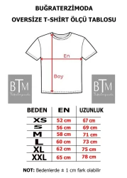 Buğraterzimoda مجموعة قمصان بروكلين مطبوعة للجنسين باللون البني والكاكي والبيج (فضفاضة) مقاس كبير مكونة من 3 قطع