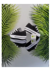 elma bebe حذاء رياضي مريح للأطفال البنات والأولاد للجنسين من القماش الكتاني القصير ذو الأربطة