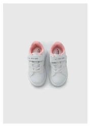 U.S. Polo Assn. White Girl's Sneakers - Travis Jr 4Pr