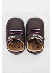 U.S. Polo Assn. Brown baby boy shoes