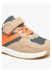 Juniors Colourblock Sneakers with Hook and Loop Closure