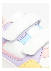 Flora Bella by Shoexpress Colourblock Sneakers with Hook and Loop Closure