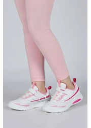 Jump 30007 حذاء رياضي كاجوال للفتيات باللون الأبيض - الفوشيا