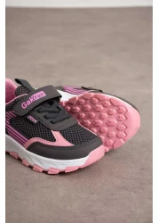 GAK RUN حذاء رياضي كاجوال مريح للأطفال من الجنسين مزود بشريط فيلكرو ونعل بولي خفيف