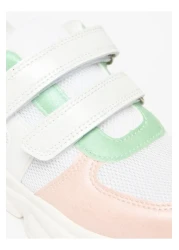 Flora Bella by Shoexpress Panelled Sneakers with Hook and Loop Closure