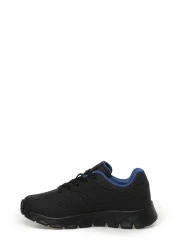 Kinetix FESTO PU 3PR Black Boys' Sports Shoes