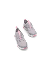 KunduraHane Gray Pink Color Ultra Light Flexible Comfortable Children's Walking and Sports Shoes, Daily Shoes