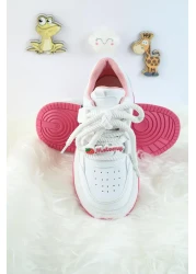 Moda Lime Unisex Children's Sports Shoes Kuromi Special Design Lace-Up and Velcro Sneakers