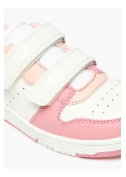 Little Missy حذاء رياضي بألوان متباينة مزود بخطاف وحلقة للإغلاق