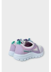 Liger حذاء رياضي للأطفال Airfile خفيف الوزن ونعل رياضي للحضانة والمدرسة باللون الأبيض - LILA