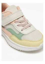 Flora Bella by Shoexpress Colourblock Sneakers with Hook and Loop Closure