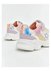 LC Waikiki Lcw Steps Mixed Color Blocks Lace-Up and Velcro Girls' Sneakers