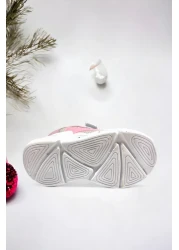 Ponchiq حذاء رياضي للأطفال للجنسين مزود بشريط مزدوج من رغوة الذاكرة