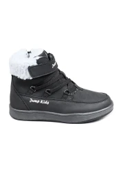 Jump 29180 Black - Pink Girl's Boots with Velcro Zipper