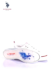 U.S. Polo Assn. أحذية نسائية بيضاء بينيلوبي