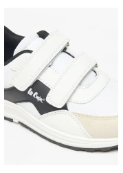 Lee Cooper Boys' Panelled Sneakers with Hook and Loop Closure
