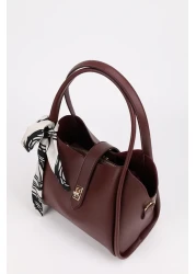 NOTHING Women's Makeup Bag - Three Compartment Design, Detachable Claret Red Hand and Shoulder Bag