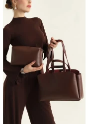 Rivina حقيبة يد وكتف نسائية مع تفاصيل محفظة مغطاة بمغناطيس