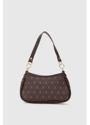 Shule Bags حقيبة Farme Monogram باللون البني الرغيف الفرنسي وحقيبة كروس