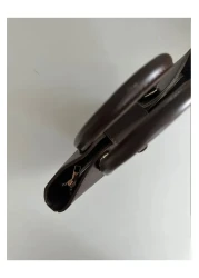 Nisantasimoda حقيبة يد وكتف نسائية غير متماثلة - بني مرير