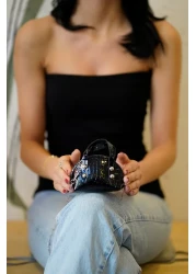 torime Mini Crossbody Bag with Stones