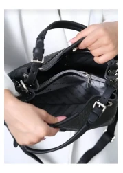 Just Polo حقيبة يد وكتف نسائية مضفرة من Justpolo