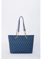 Pierre Cardin حقيبة كتف نسائية من الدنيم 05PO23K1666