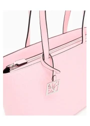Armani Exchange حقيبة كتف نسائية ذات علامة تجارية قصيرة وسحاب للإغلاق باللون الوردي 942650 CC794-U4176