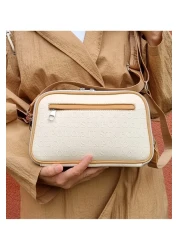 Just Polo Justpolo Women's Stone Color 5 Compartment Adjustable Shoulder and Crossbody Bag Messenger Bag