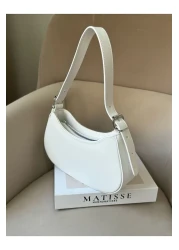 Moda Sekiz حقيبة كتف باغيت نسائية مع إكسسوارات الحزام