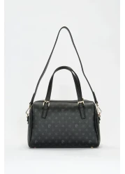 Pierre Cardin Black Monogram Women's Shoulder Bag 05PO22Y1532