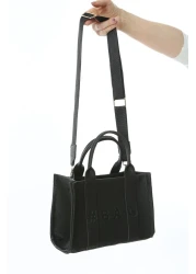Baghashtag Black Leather Mini Tote Bag