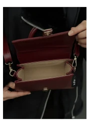 Night Paula Model Claret Red Women's Hand and Shoulder Bag