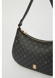 Pierre Cardin Black Monogram Women's Shoulder Bag 05PO23Y1724
