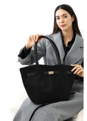 Moda azza Women's Nubuck Large Size New Season Shoulder and Hand Bag