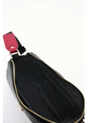 Pierre Cardin حقيبة كتف نسائية فلوتر باللون الأسود فوسيا 05PO22Y1539