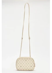 Pierre Cardin Beige Monogram Women's Shoulder Bag 05PO22Y1563