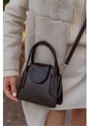 Madamra Brown Women's Covered Mini City Bag