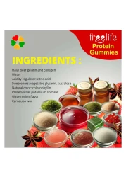 فري لايف علكات البروتين بنكهة الفراولة 32 غرام