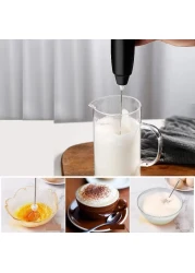 Electric Handheld Milk Frother &amp; Coffee Beater &ndash; Wand Mixer for Latte, Hot Milk, Coffee, and Eggs Multi-Functional Hand Blender for Frothing, Mixing, and Beating
