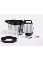 مفرمة كهربائية 800 واط من الفولاذ المقاوم للصدأ، محضرة طعام صامتة للحوم والخضروات والفواكه والبصل والمكسرات، آلة طهي المطبخ ذات 4 شفرات